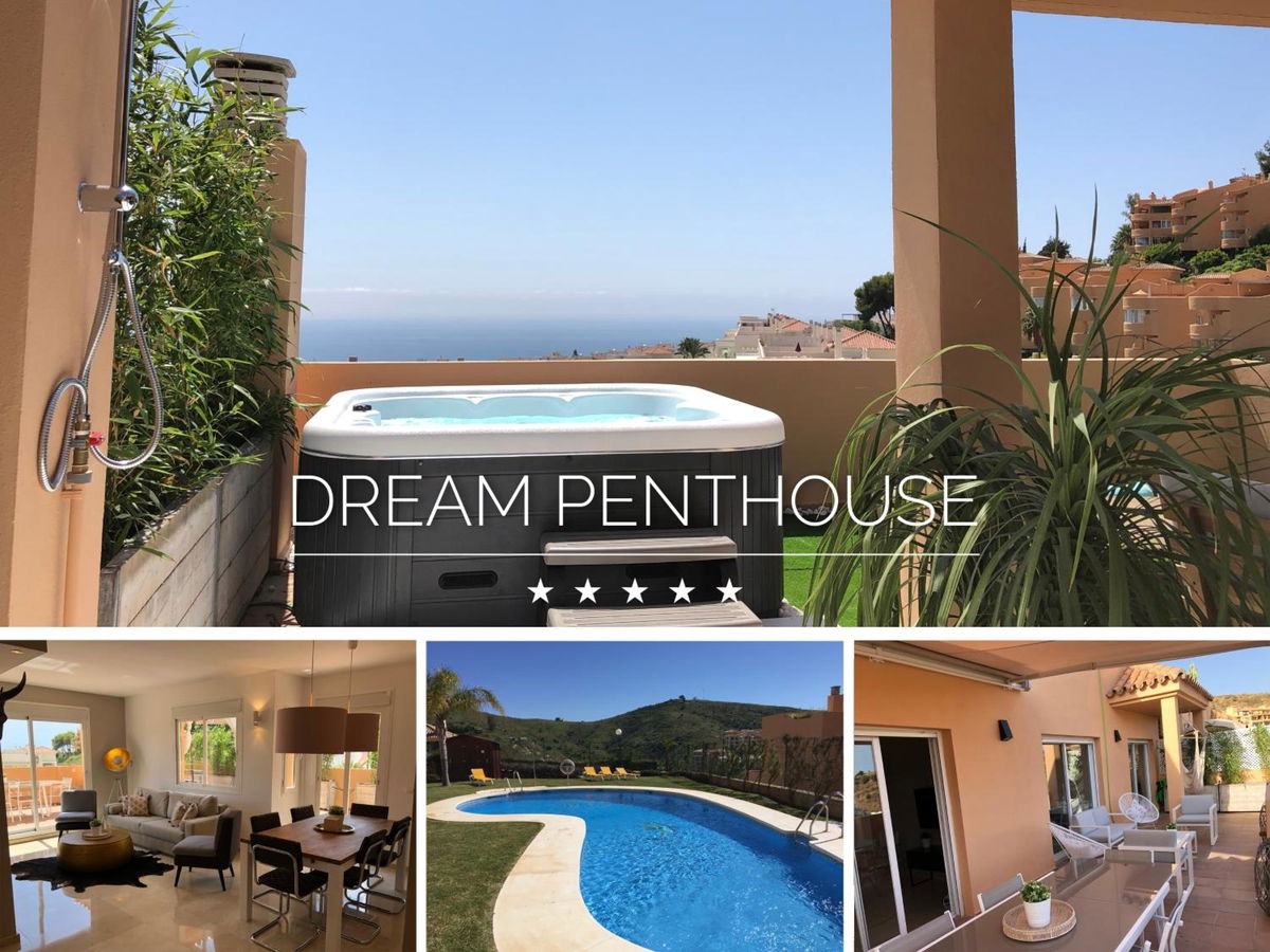 NEW: LUXURIOUS PENTHOUSE WITH JACUZZI & SEA VIEW in Mijas Costa, ES