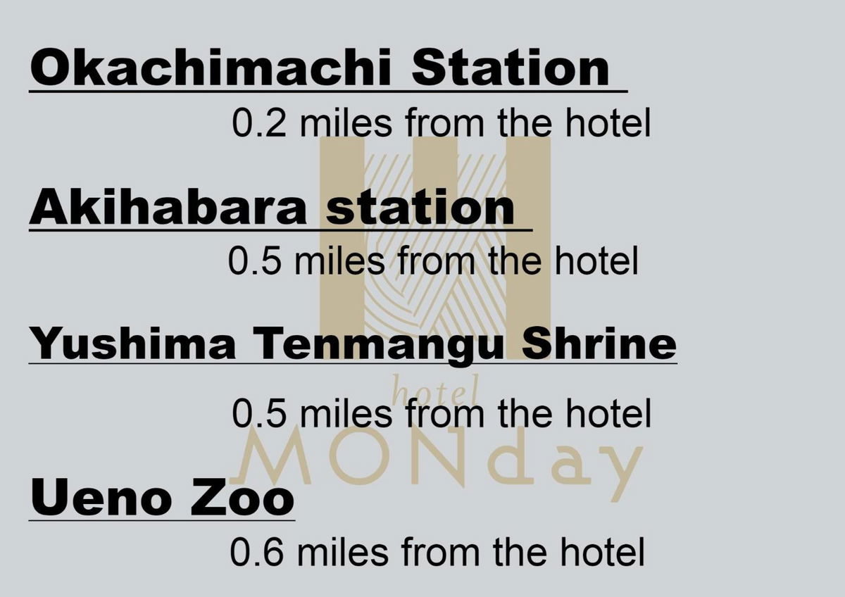 MONday Apart Premium UENO OKACHIMACHI photo 3